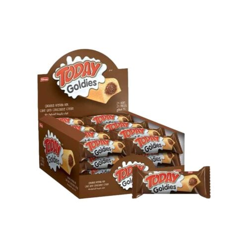 Elvan today goldies cake with cocoa cream in box 35 gr (1. 23oz) – 24 pieces