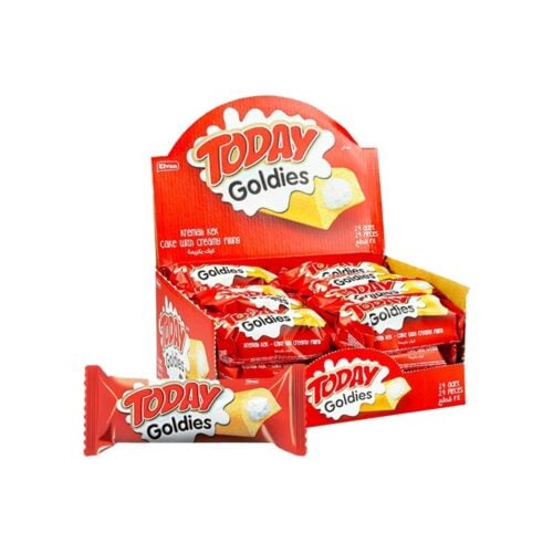 Elvan today goldies cake with milk cream in box 40 gr (1. 41oz) – 24 pieces