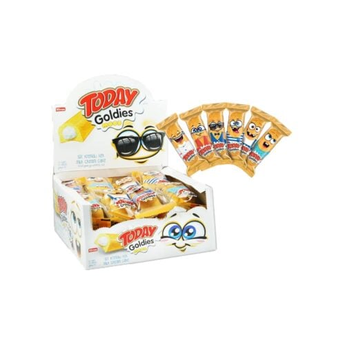 Elvan Today Goldies Mood Cake with Milk Cream in Box 35 gr (1.23oz) – 24 Pieces