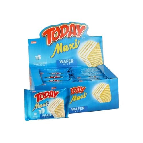 Elvan Today Maxi Wafer with Milk Cream in Box 40 gr (1.41oz) – 24 Pieces