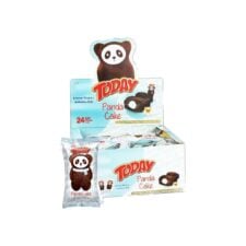 Pastel de cacao con crema de leche Elvan Today Panda en caja de 40 gr (1.41 oz) – 24 piezas