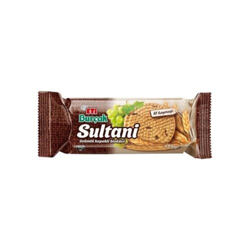 Eti Burcak Sultani Wholemeal Biscuit with Grape 123 gr (4.34oz)