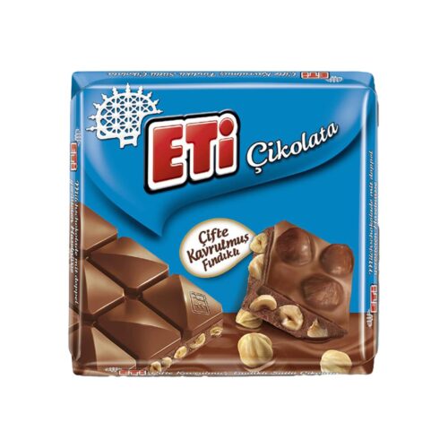 Milk chocolate with double roasted hazelnut eti 60 gr (2. 11oz)