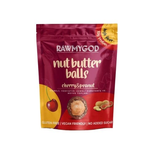 Rawmygod cherry balls with peanut paste 85 gr (2. 99oz)