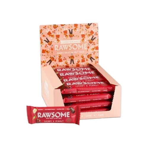 Rawsome Cherry and Peanut Protein Bar in Box 40 gr (1.41oz) – 16 Pieces