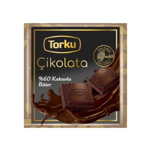 Dark chocolate bar torku 65 gr (2. 29oz)
