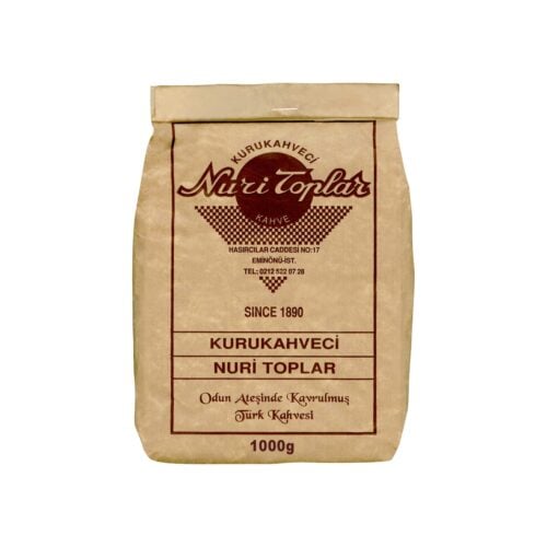 Fresh turkish coffee roasted over wood fire kuru kahveci nuri toplar