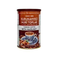 Turkish Coffee with Hazelnut Flavor Kuru Kahveci Nuri Toplar 250 gr (8.82oz)