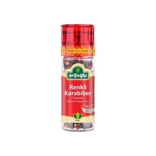 Turkish colorful pepper grains spice grinder mill cap arifoglu 50 gr (1. 76oz)