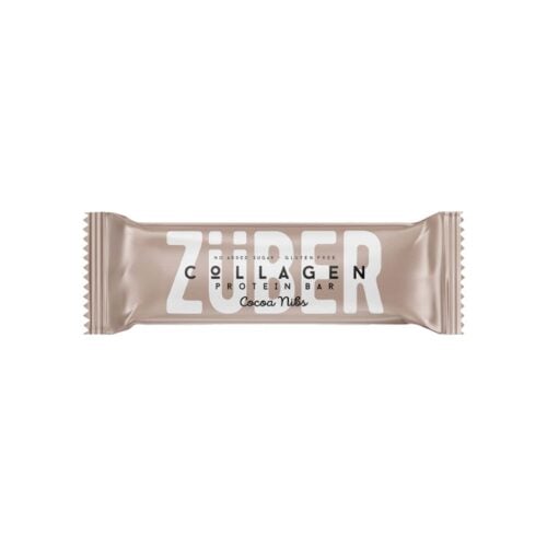 Zuber collagen protein bar cocoa bean 35 gr (1. 23oz)