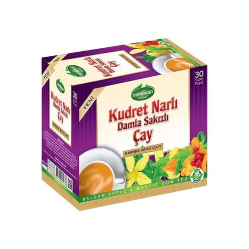 Bitter melon and gum mastic mixed herbal tea mindivan 45 gr (1. 58oz)