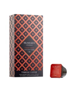 Cinnamon Flavored and Sugar Free Single Serving Turkish Coffee Capsules Selamlique 7 gr (0.24oz) – 10 Pieces