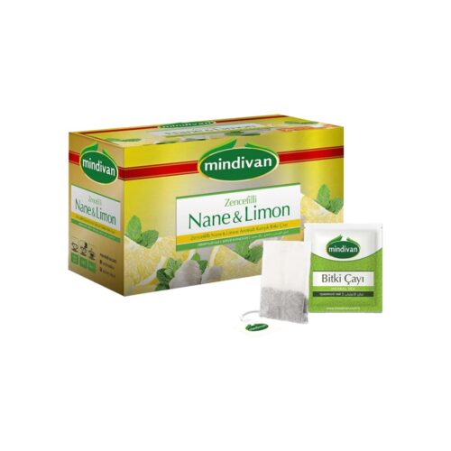 Ginger flavored mint and lemon mixed herbal tea mindivan 30 gr (1. 05oz)