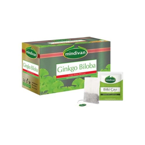 Ginkgo biloba herbal tea bags mindivan 40 gr (1. 41oz)