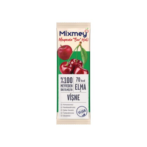 Mixmey apple and cherry fruit bar 20 gr (0. 70oz)