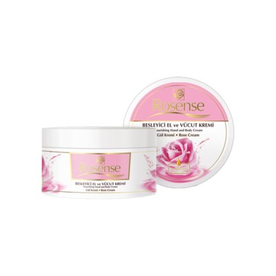 Nourishing Hand and Body Natural Rose Cream in Box Rosense 250 ml (8.45floz)