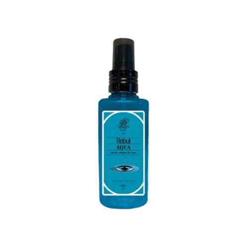 Rebul aqua cologne spray for men in plastic bottle