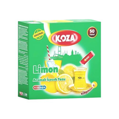 Single serving lemon flavored powdered drink koza 1. 5 gr (0. 05oz) x50