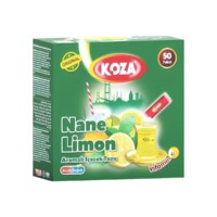 Single Serving Mint and Lemon Flavored Powdered Drink Koza 1.5 gr (0.05oz) x50