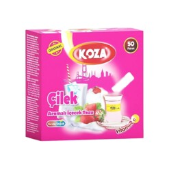 Single Serving Strawberry Flavored Powdered Drink Koza 1.5 gr (0.05oz) x50