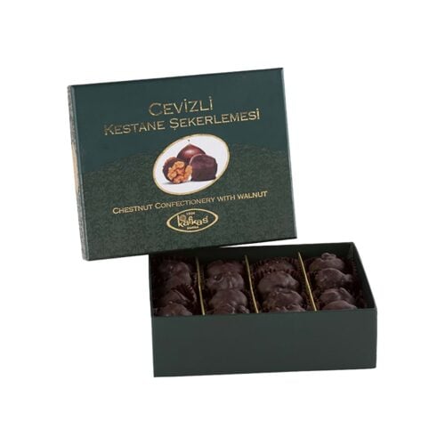 Turkish Candied Chestnut with Walnut Kafkas