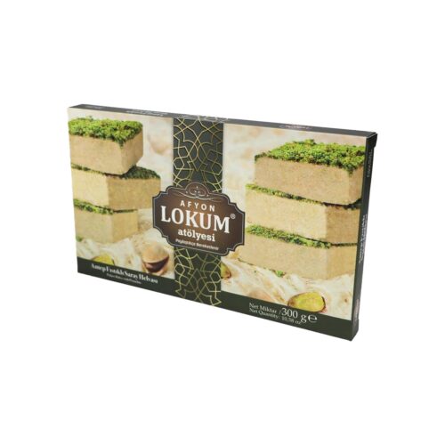 Palace halva with pistachio in box lokum atolyesi 300 gr (10. 58oz)