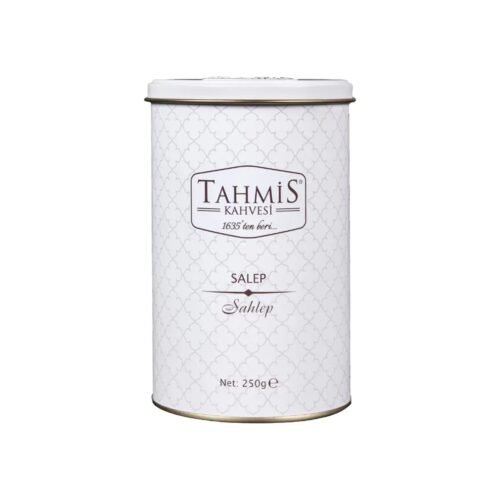 Sahlep drink powder in metal box tahmis 250 gr (8. 81oz)