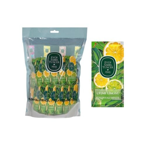 Cesme Lemon Small Refreshing Towel Eyup Sabri Tuncer – Pack of 150