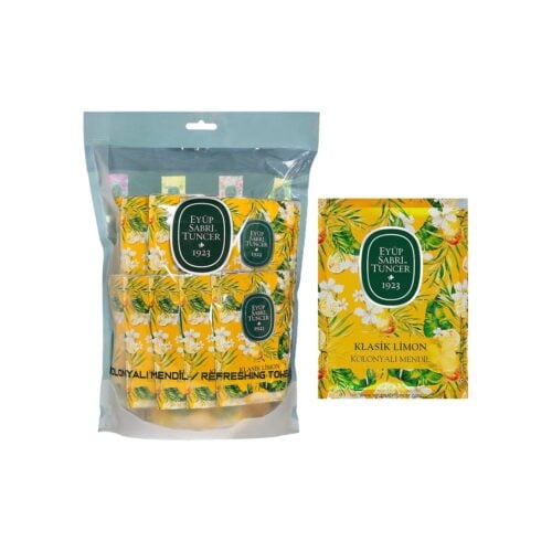 Classic Lemon Large Refreshing Towel Eyup Sabri Tuncer – Pack of 50