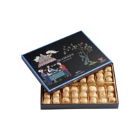 Gold Sprinkled Turkish Delight with Gum Mastic Flavor in Box Selamlique