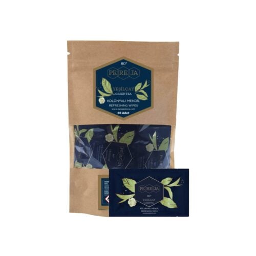 Green tea refreshing wipes pereja – pack of 60