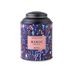 Maroc Green Tea with Mint in Metal Box Melez Tea 75 gr (2.64oz)