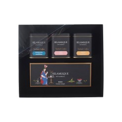 Mixed Turkish Coffee and Turkish Delight Set in Box Selamlique