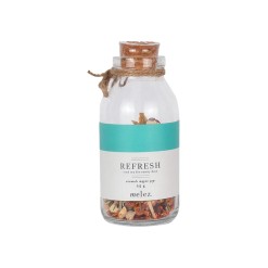Refresh Fruit Tea with Tangerine and Pineapple in Glass Bottle Melez Tea 25 gr (0.88oz)