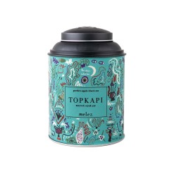 Topkapi Black Tea with Mixed Fruits in Metal Box Melez Tea 75 gr (2.64oz)