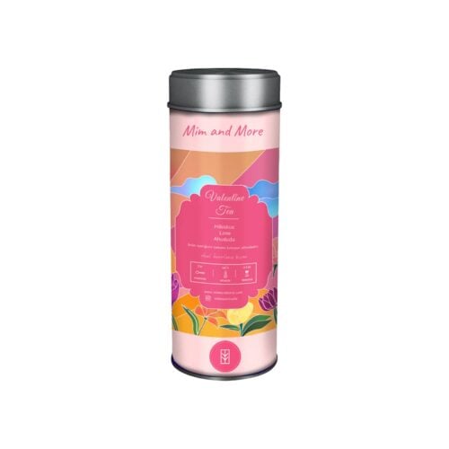 Valentine mixed fruit tea with raspberry in metal box mim and more 50 gr (1. 76oz)