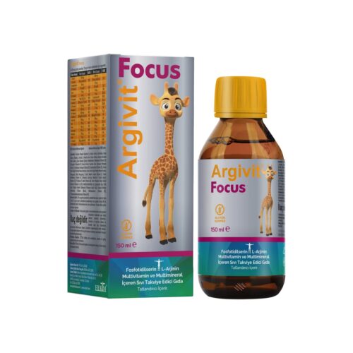 Argivit focus orange and vanilla flavored multivitamin and multimineral supplement syrup 150 ml (5. 07floz)