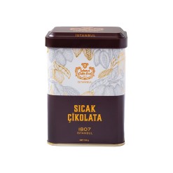 Instant Hot Chocolate Powder in Metal Box Sekerci Cafer Erol 150 gr (5.29oz)