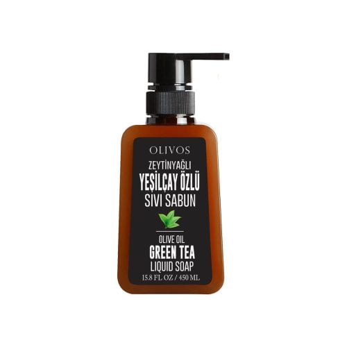 Liquid Hand Soap with Natural Olive Oil and Green Tea Extract Olivos 450 ml (15.21floz)