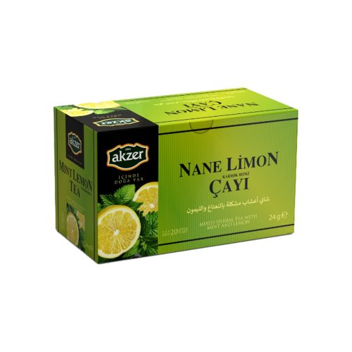 Natural mixed herbal tea with mint and lemon akzer 24 gr (0. 84oz)