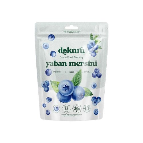 Sugar-free freeze dried blueberry chips dokuru 20 gr (0. 70oz)