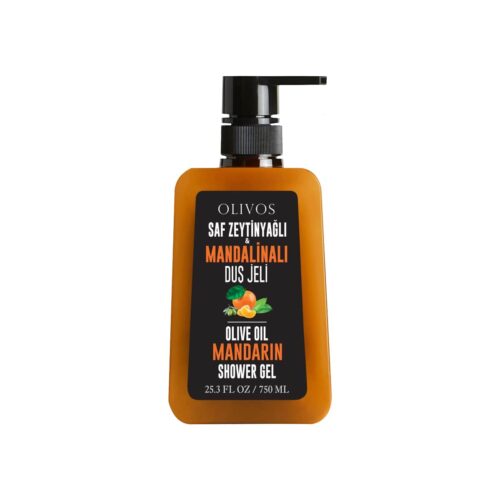 Tangerine scented shower gel with natural olive oil olivos 750 ml (25. 36floz)
