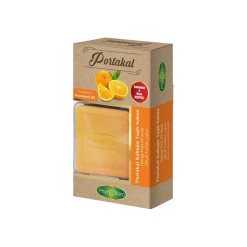 Natural Orange Peel Oil Soap with Gifted Pouch and Soap Dish Phytoflora 125 gr (4.40oz)