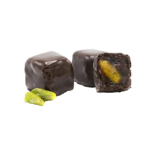 Dark Chocolate Coated Turkish Delight with Pistachio Adnan Efendi