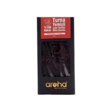 Glutensiz – Eklenmiş Şeker Yok – Vegan 100 Cranberry Aroha Çikolatalı Bitter Çikolata 110 gr (3.88oz)