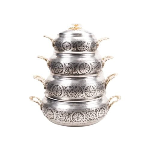 Grey sultan 4 size copper pot set
