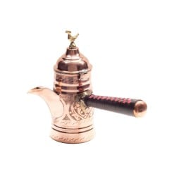 Handcrafted Metalic Style Red Copper Mirra Coffee Pot 17.5 cm