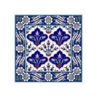Iznik Patterned 60x60 cm Kutahya Style Ceramic Tile Set