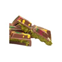 Milky Belgium Dubai Chocolate with Kadayifi and Pistachio Cream Mua Dondurma 200 gr (7.06oz)