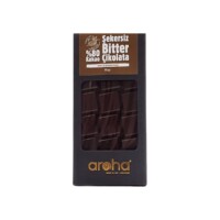 No Added Sugar and Vegan 80 Dark Chocolate with Stevia Aroha Cikolata 80 gr (2.82oz)